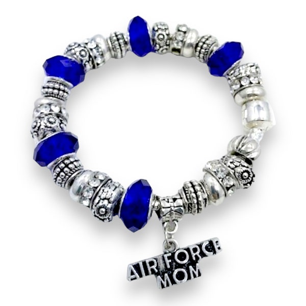 Air Force Mom Charm Bracelet