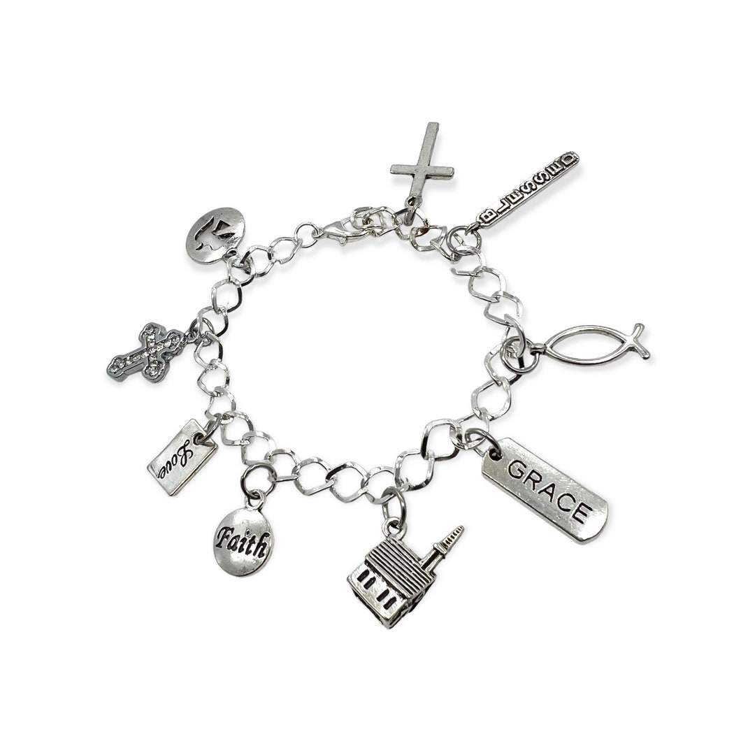 Christian Charm Bracelet Etsy