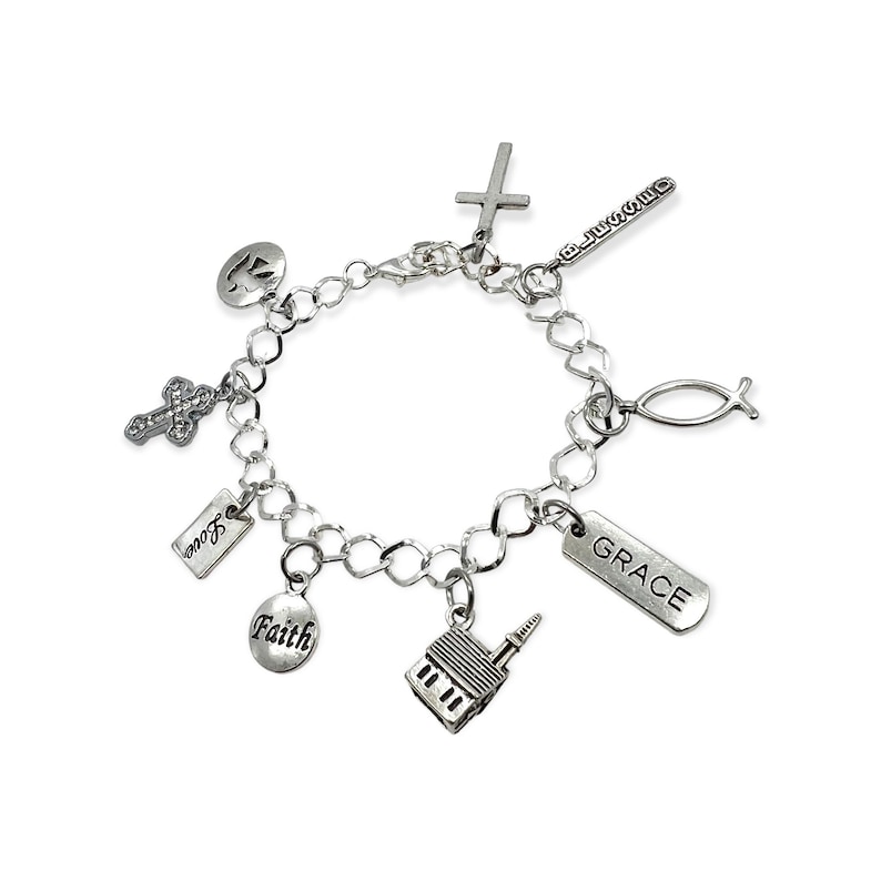 Christian Charm Bracelet Etsy