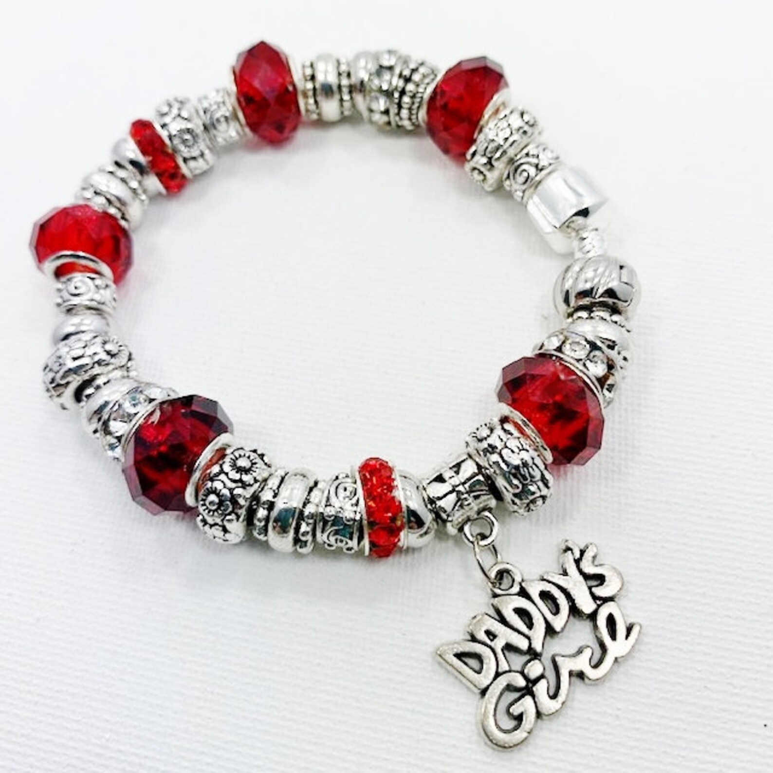 Daddy's Girl Charm Bracelet Etsy
