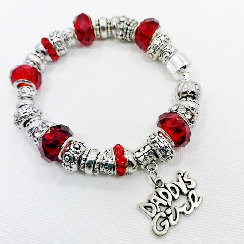 Daddy's Girl Charm Bracelet Etsy