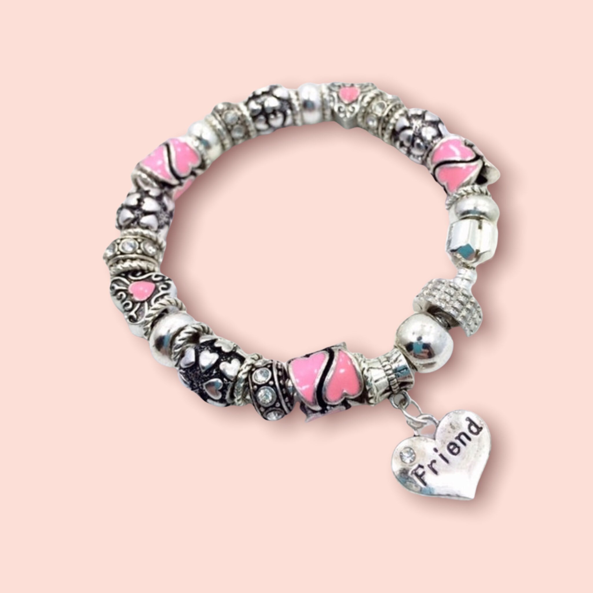 Great Grandma Heart Rhinestone Gift Dangle Charm for European Bead Bracelets Great Grandma Heart Rhinestone Gift Dangle Charm for European Bead Bracelets