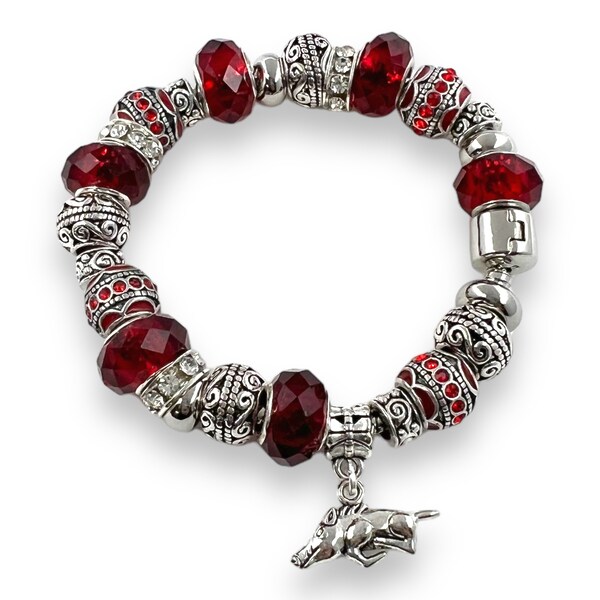 Razorback Charm Bracelet