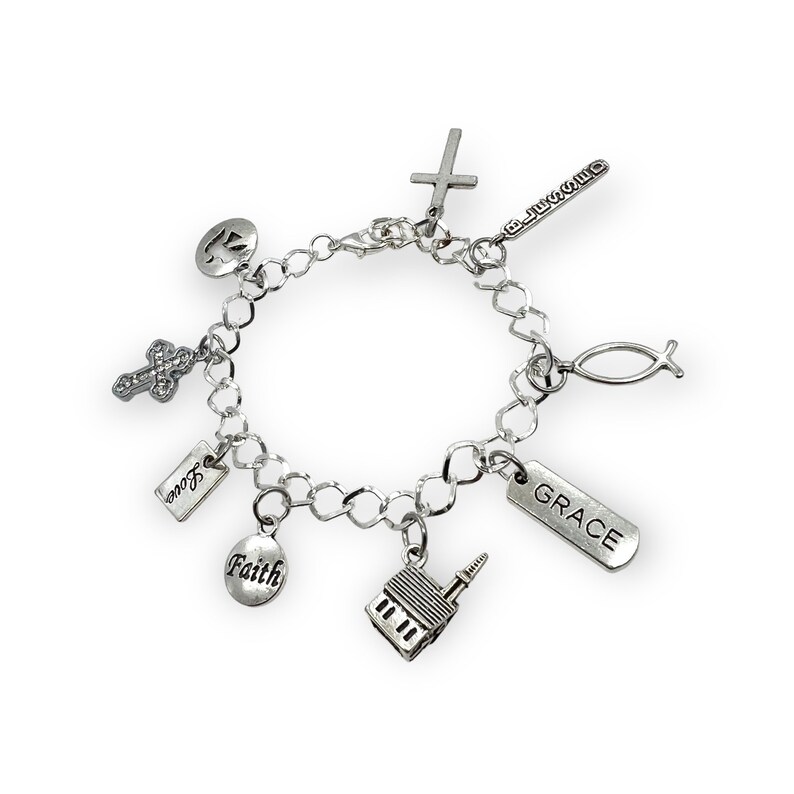 Christian Charm Bracelet Etsy