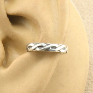 Celtic Braid Design Ear Cuff - Cartilage Earring - Sterling Silver Cuff - Cartilage Cuff - NonPierced Earring - Ear Band