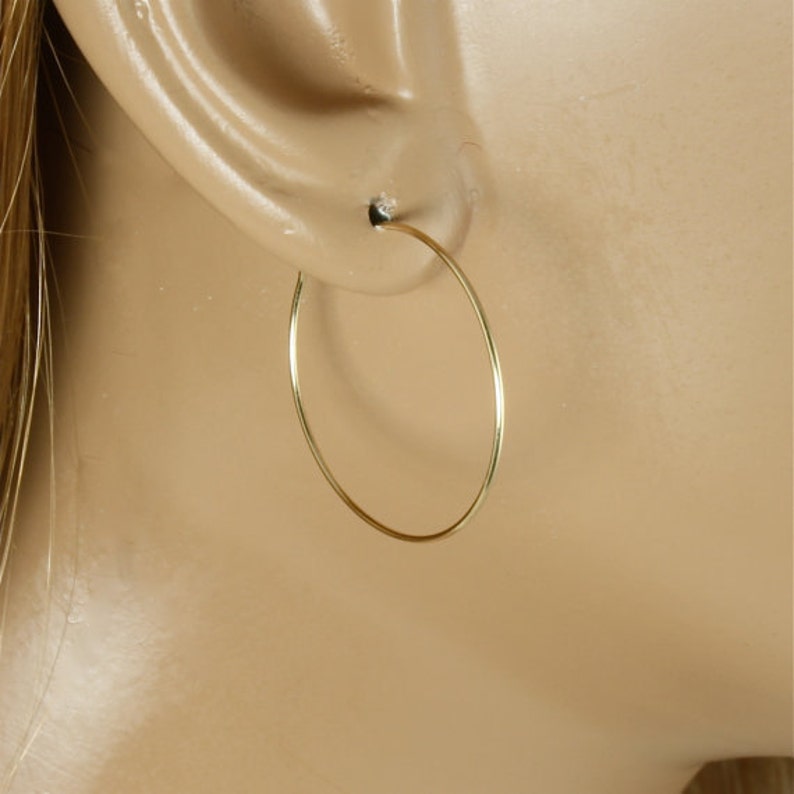 Small Hoop Earring Set Gold Filled Three Pair Hoop Etsy
