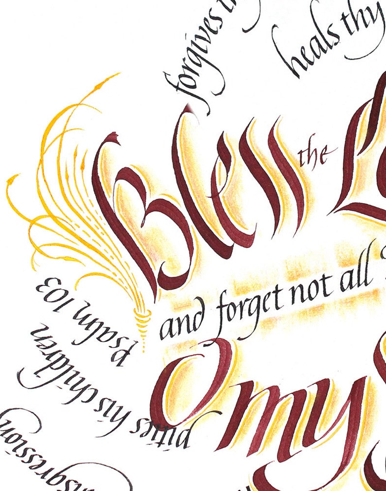 Psalm 103 Bless The Lord Etsy
