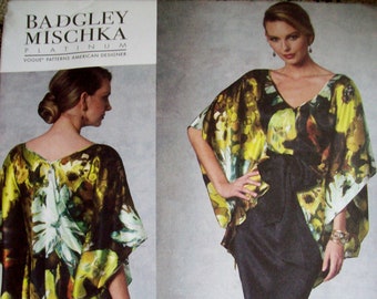 Badgley Mischka Platinum Vogue 1195 Misses top, dress and belt Sizes 6-8-10-12-Sewing Pattern