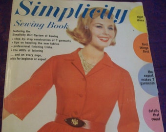 Simplicity Book/ Sewing / Vintage Magazine/ 1962/ Sewing instruction and reference/ Vintage Book