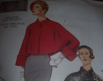 Vogue 2934 Misses Jacket Original 1950 Design / Vogue Vintage OSZ/ 2006/New/Factory Folded