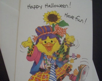 Suzy's Zoo Halloween Card for Anyone/ Greeting Cards/ Suzy Spafford/ Recycled Paper Card/ Happy Halloween/ Have Fun/Suzy Ducken