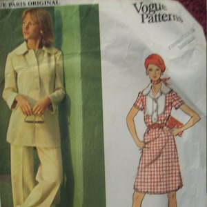 Vogue 2717 Sewing Pattern/ Christian Dior Designer/ Vogue Paris Original / Misses Dress, Tunic and Pants/ Size 14/ Vintage Patterns/ Cut