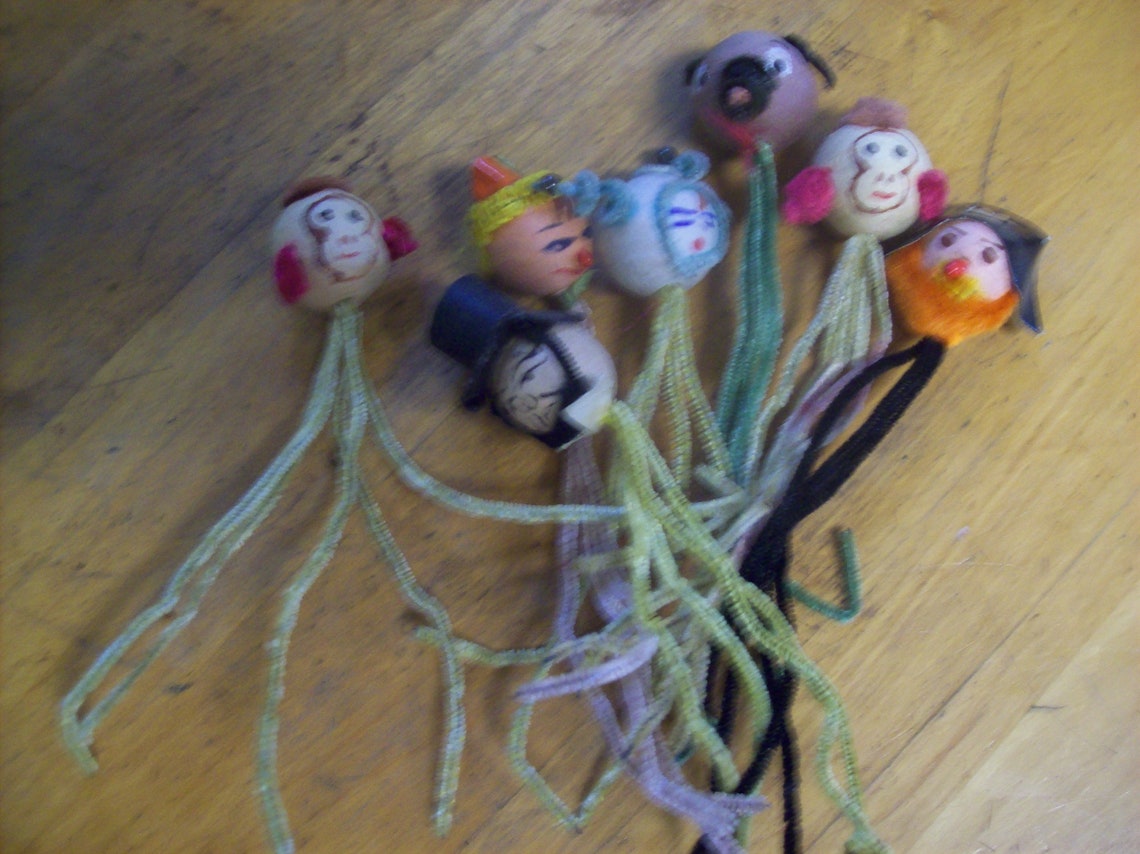Vintage Pipe Cleaner Character Doll Lot/ Variety Lot/ Craft Etsy