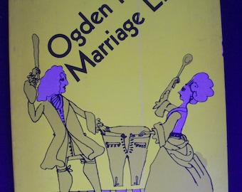 Ogden Nash- Marriage Lines-Notes of a Student Husband-Poetry-Vintage Book-(1964)