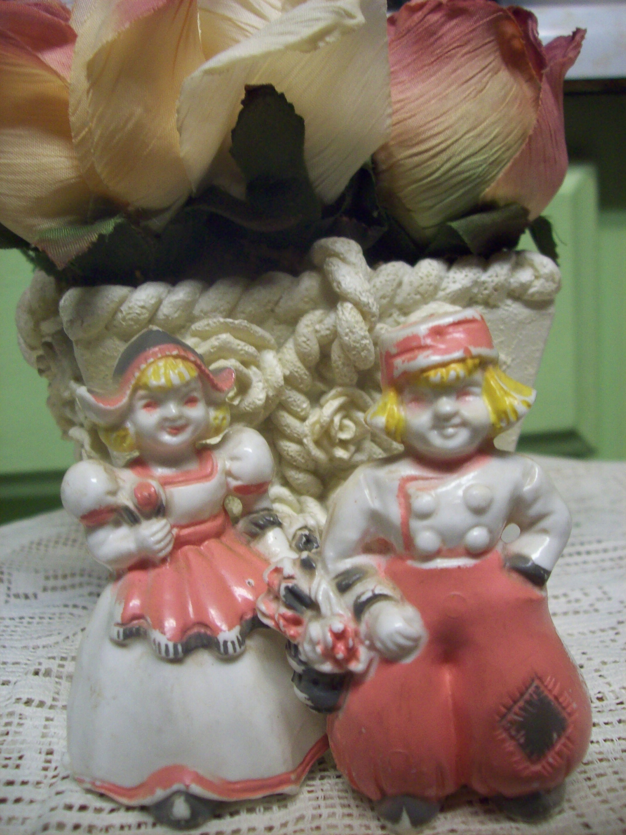 Vintage Dutch Salt and Pepper Shakers/ Celluloid Plastic/ Etsy