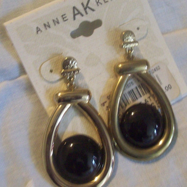 Anne Klein AK Pierced Earrings/ Vintage Fashion Earrings