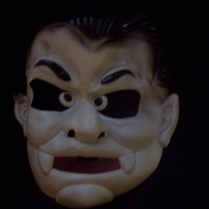 Dracula Mask/ Halloween/ Costume Mask/ Vintage Theater Collectibles/ Scary Mask/ Spooky/ Creepy