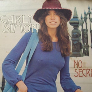 Carly Simon/ No Secrets/ Vinyl Record/ Vintage Music from the 70&#39;s Era/ Soft Rock/ Pop Music/ Pop Rock/ Electra Records 75049