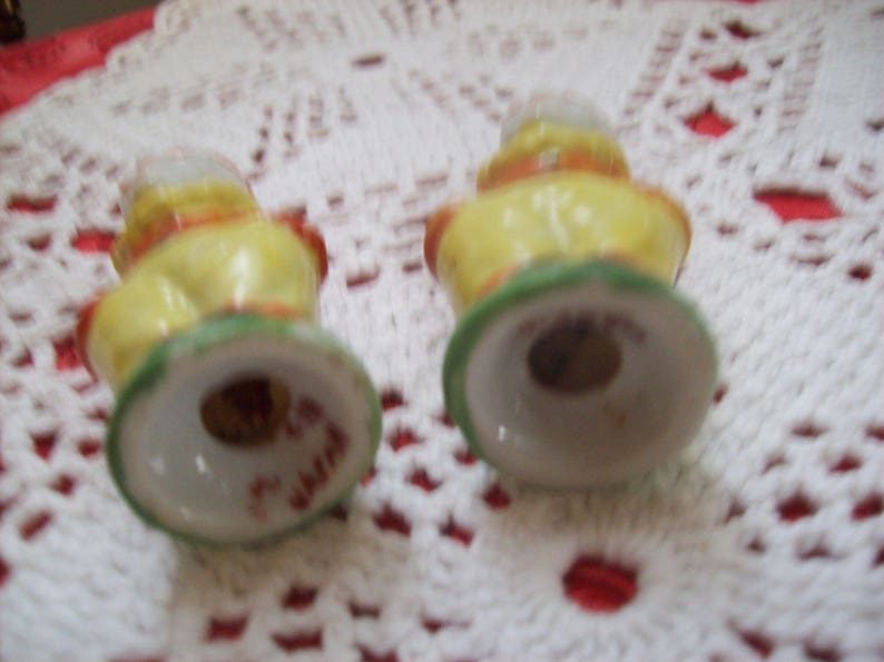 Vintage Smiling Clown Salt and Pepper Figures Made in Japan Vintage Collectibles