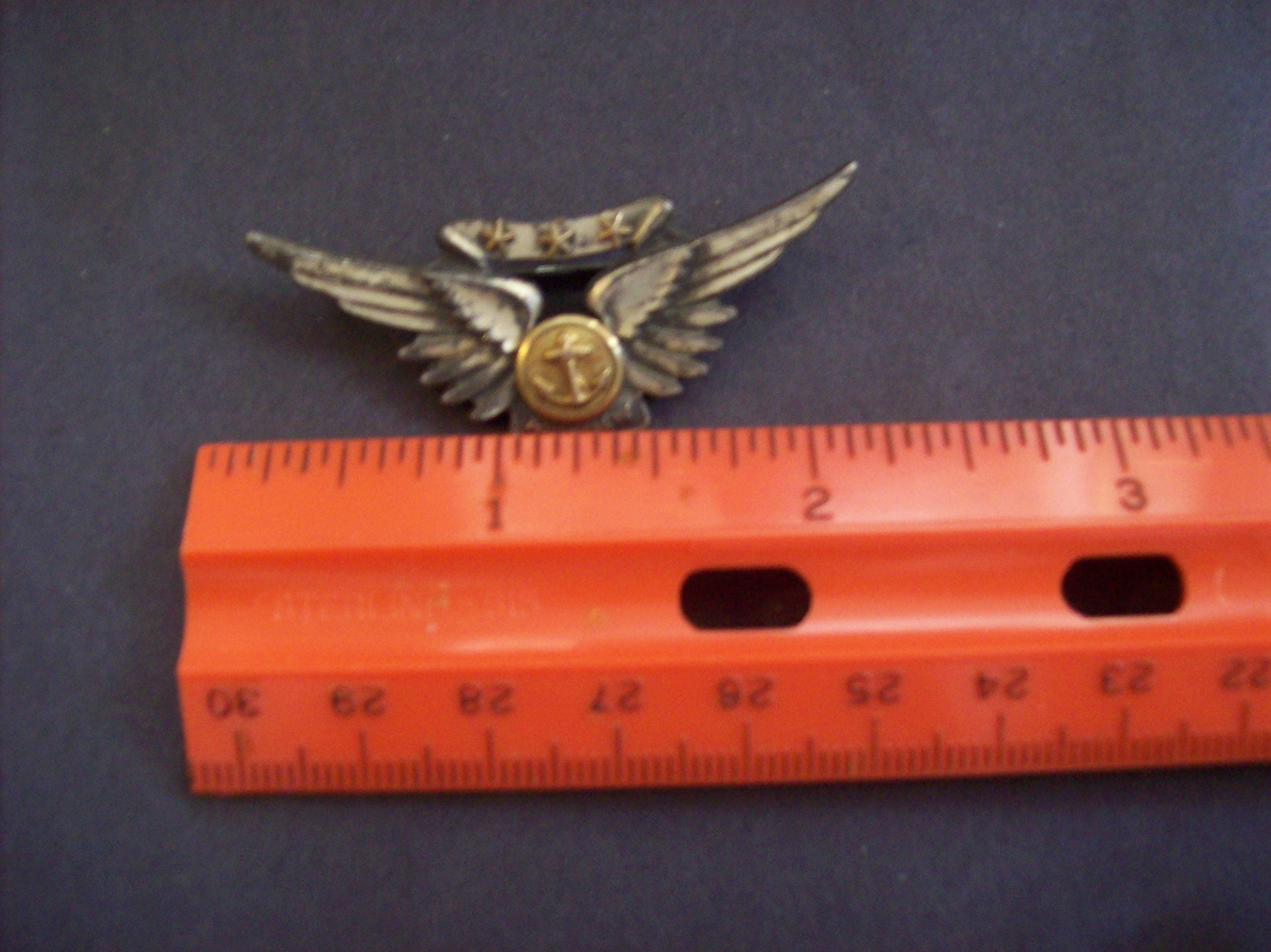 1940’s★ アメリカ陸軍航空隊 ★Air Crew Wing Pin★WW2 WW2 Era US Army Air Force Aircrew Pinback Wings | VDG Militaria