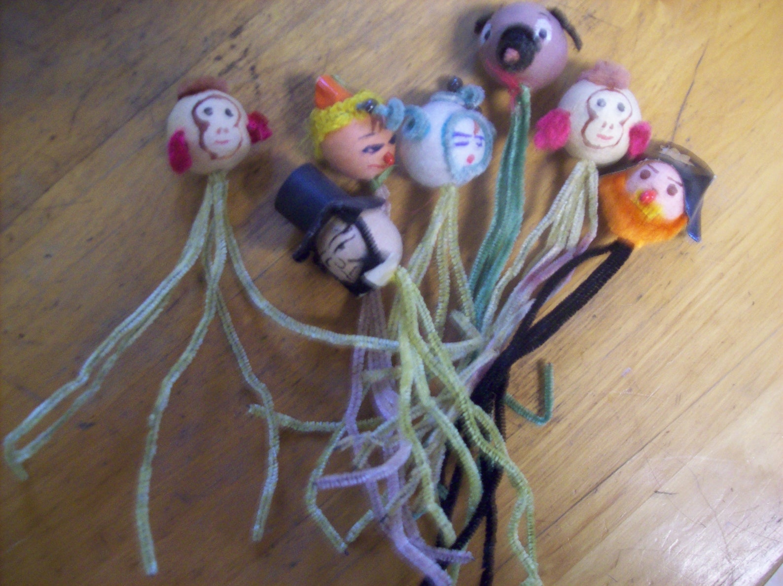 Vintage Pipe Cleaner Character Doll Lot/ Variety Lot/ Craft Etsy