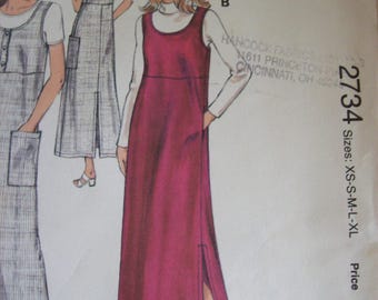 Jersey de mujer Kwik Sew 2734 -Sin cortar-Talla única-Vintage de los años 90