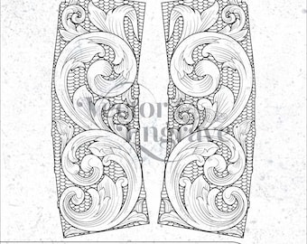 PMAG Scroll Art Svg,lasercut,laserengraving,fiberlaser,engravingfiles,laserpattern,engravingdesign,engravingpattern,metalart
