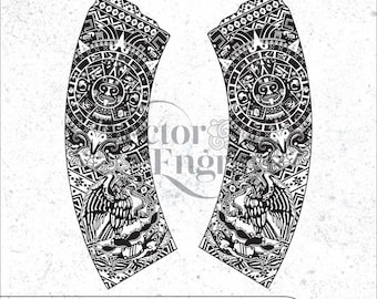 PMAG Aztec Design Art Svg,lasercut,laserengraving,fiberlaser,engravingfiles,laserpattern,engravingdesign,engravingpattern,metalart