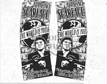 PMAG SCARFACE Design Svg,lasercut,laserengraving,fiberlaser,engravingfiles,laserpattern,engravingdesign,engravingpattern,metalart