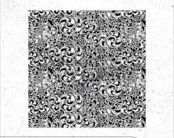 Seamless Filigree Scroll Pattern Engraving Design | Vector SVG DXF PNG (Digital Download)