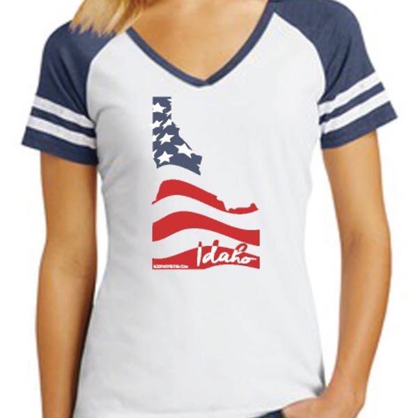 Drapeau de l'Idaho, T-shirt de l'Idaho, drapeau de l'Idaho, fabriqué dans l'Idaho, t-shirts Idaho, Idaho made, Idaho design, tee-shirt drapeau, Idaho Wearables, idahome