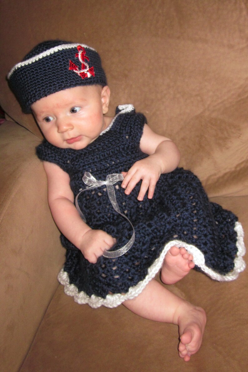 baby girl sailor hat