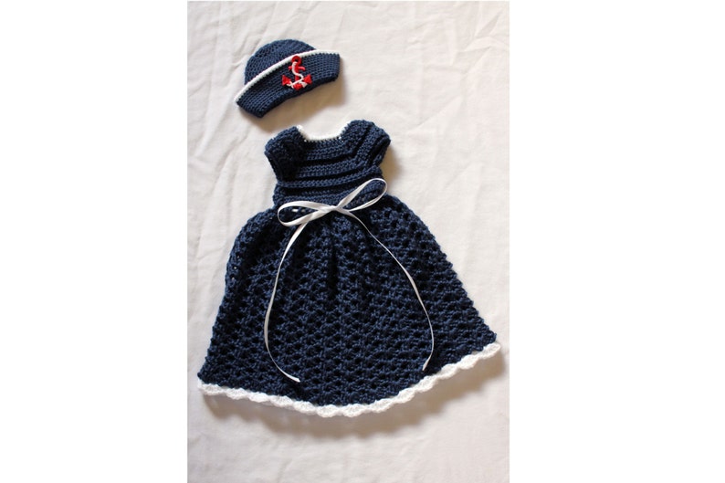 baby girl sailor dress and hat