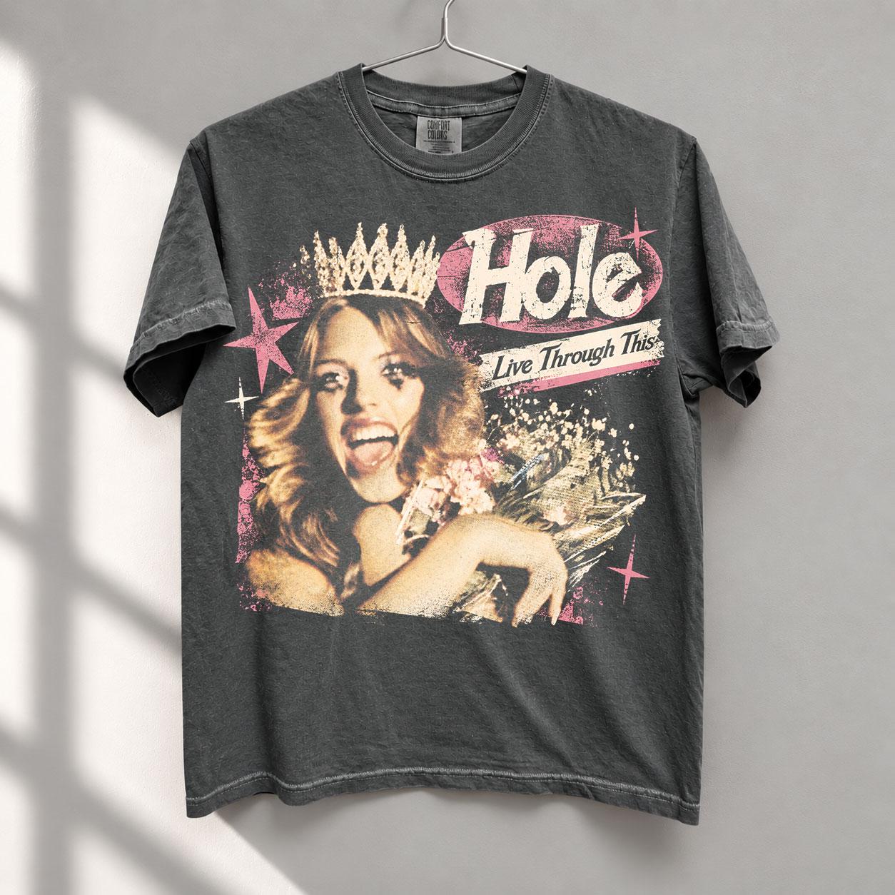 Hole T Shirt Live Through This - Etsy