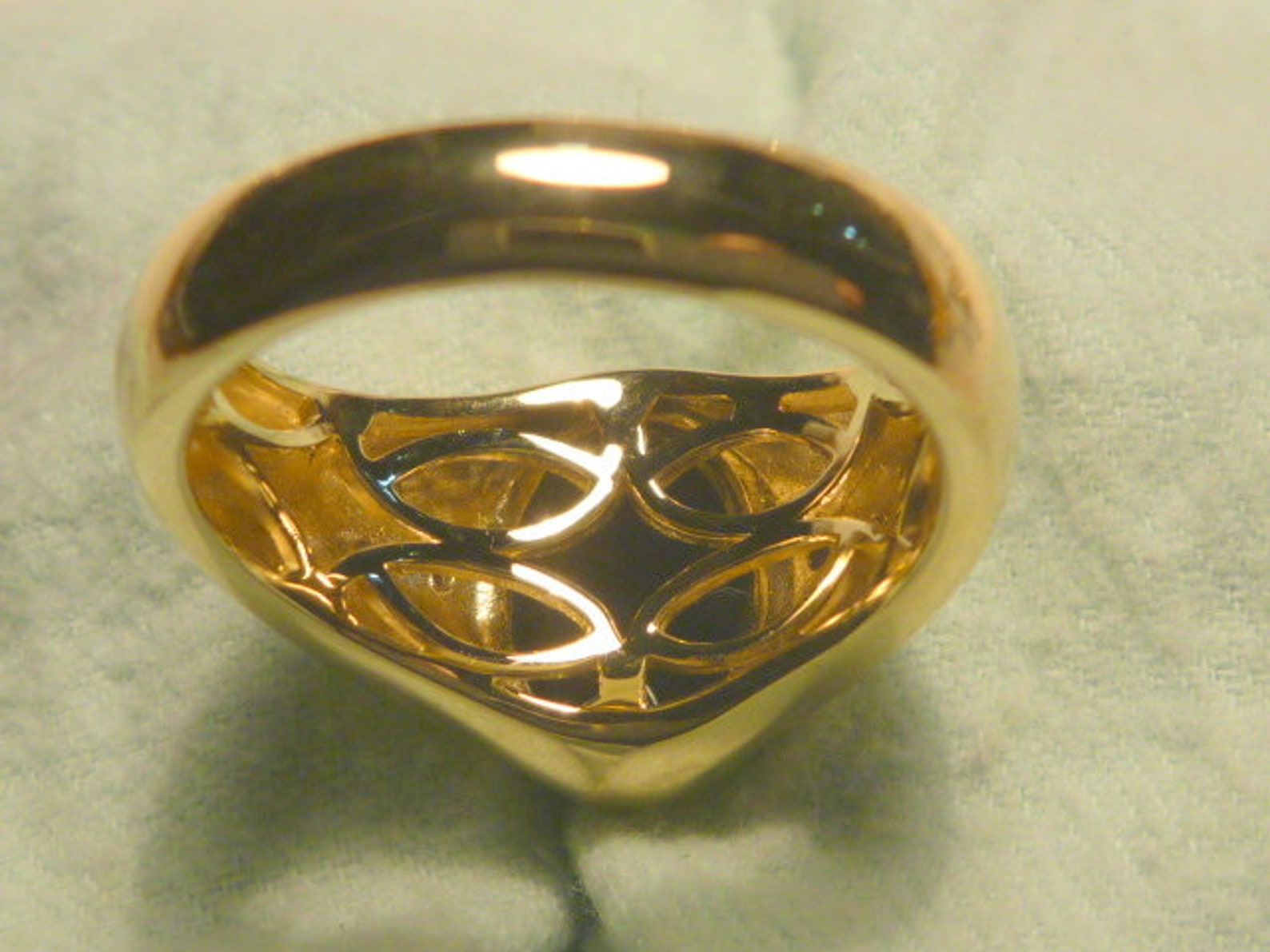 Mens Opal Ring 14ct Yellow Gold Natural Opal Triplet 14x10 Mm Etsy