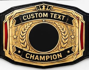 Custom Championship Belt, Personalized Wrestling Belt, Custom Name and Logo Belt, Replica Champion Award