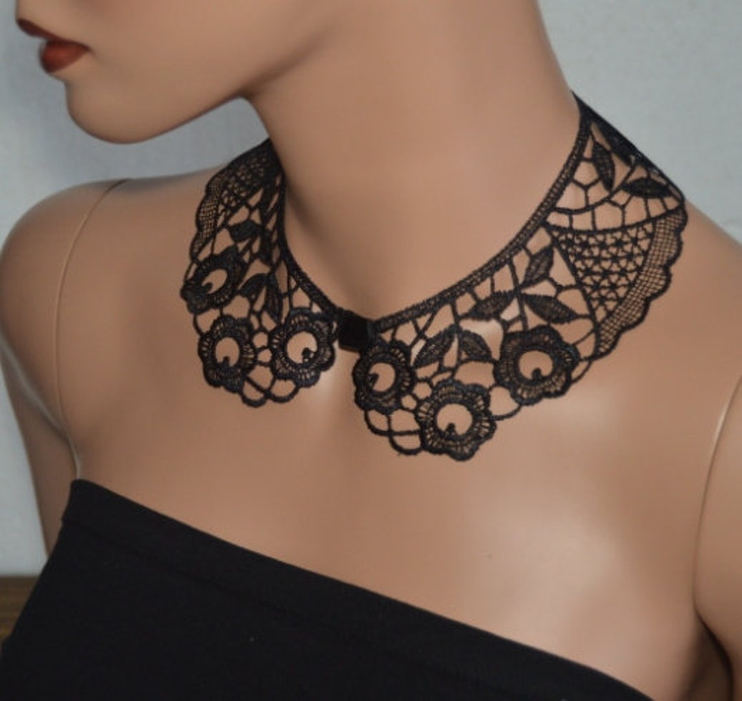 Col Amovible Victorien En Dentelle – Accessoire Mode Pour Chemisiers Et Robes
