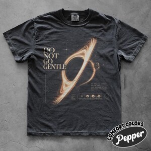 T-shirt Interstellar avec motif Gargantua, T-shirt Comfort Colors pour les fans de science-fiction