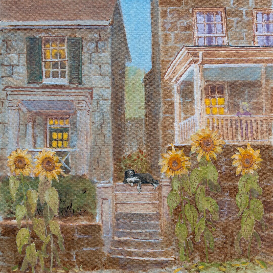 Sunflowers Historic Ellicott City, Md Original Limited Edition Print Etsy