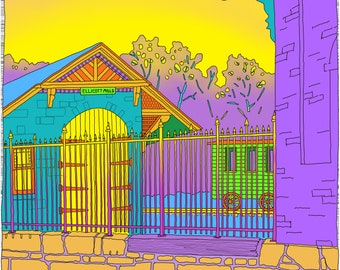 Colorful Stations - Historic Ellicott City, Md - Original limited edition print