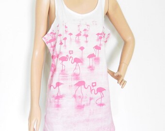 Flamingo Shirt Flamingo T Shirt Flamingo Tank Top Funny Flamingo Shirt Women Shirt for Teens Graphic Tee Shirt Women Workout Tank Size M