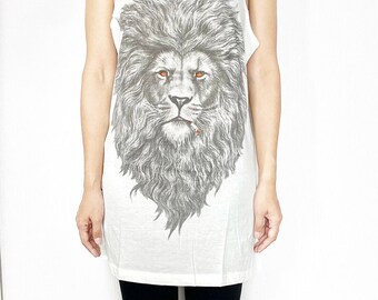 Lion Tshirt Lion Tank Top Lion Tee Women Graphic Tee Women Shirt for Teens Graphic Tee Shirts Women Workout Tank Size M