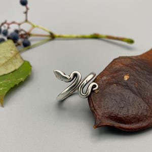 Silver Slivery Snake Ring