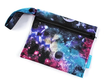 mini wet-bag  - snack bag - galaxy - travel bag