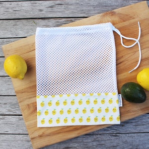 reusable mesh produce grocery bag sustainable living vegetables bag image 4