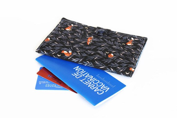 Vaccination Record Case Quebec Size Moon Fox Etsy