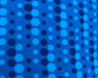 Vibrant dots on blue - By the Yard