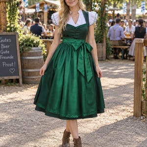 Conjunto de vestido Dirndl Oktoberfest para mujer – Atuendo para el festival de la cerveza bávara