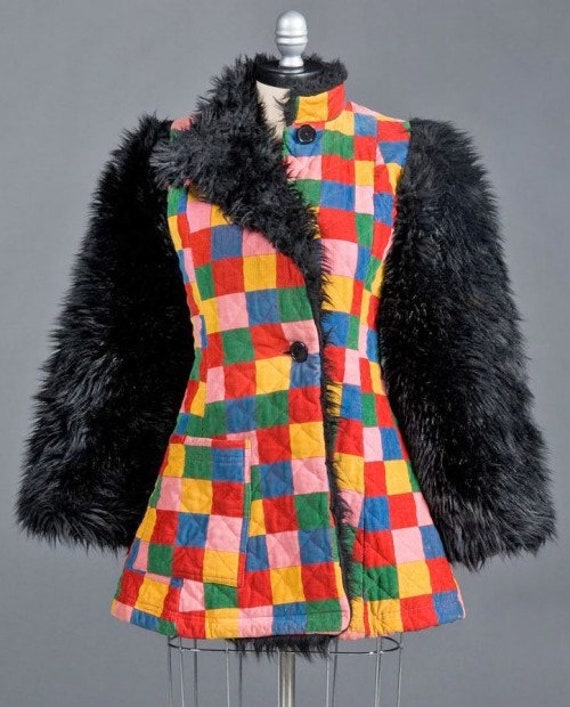 Rare Vintage Betsey Johnson 1971 Alley Cat Coat