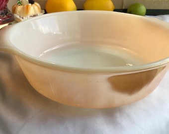 Fire King Peach Luster #437 Casserole dish 1 1/2 quart dish kitchenware